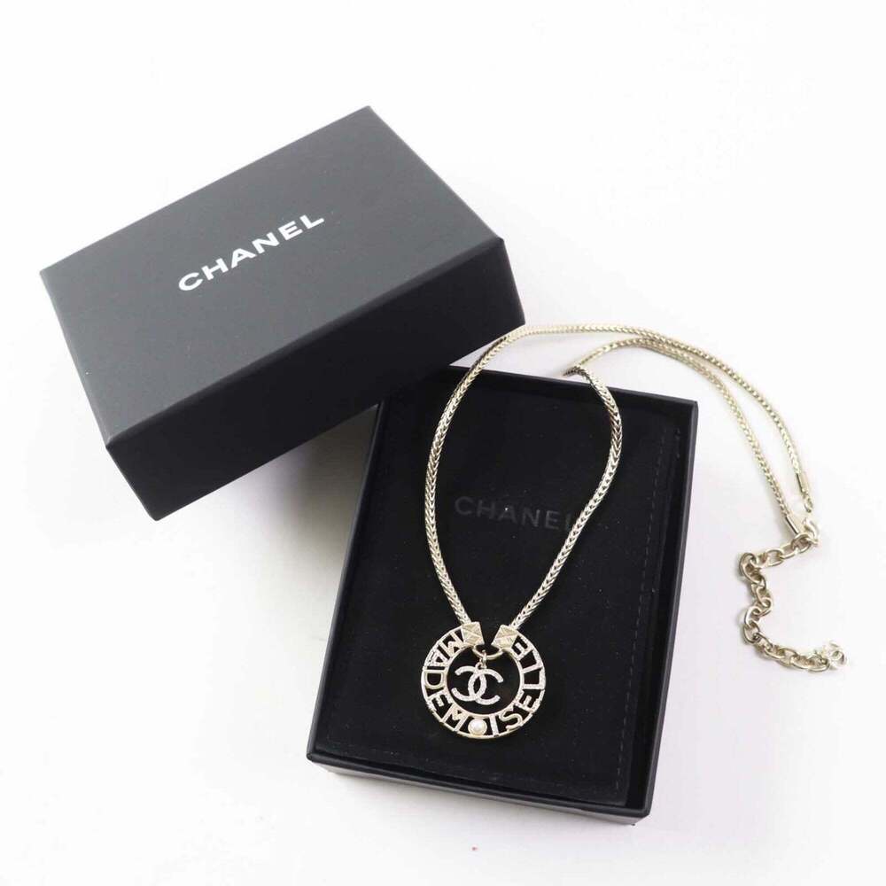 CHANEL Gold Logo Necklace - Picture 2 of 9
